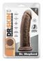 Dr. Skin Platinum Collection Dr. Shepherd Silicone Dildo With Suction Cup 8in - Chocolate